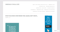 Desktop Screenshot of oneikasyogalife.com